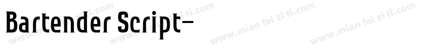 Bartender Script字体转换